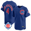Kdoa C.Cubs #4 Pete Crow-Armstrong Player Royal 150th Anniversary Limited Home Stitched Jerseys