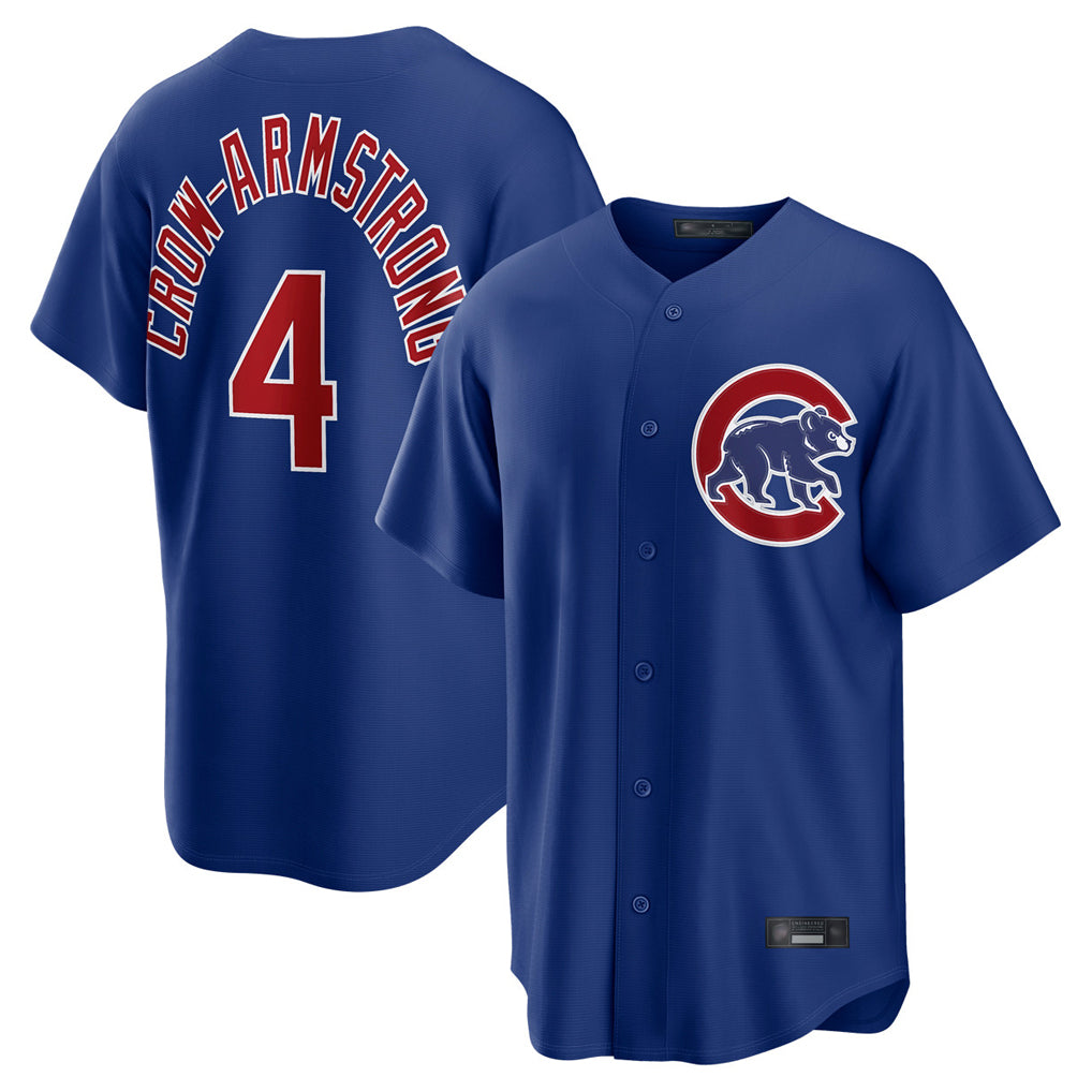 Kdoa C.Cubs #4 Pete Crow-Armstrong Player Royal Home Game Stitched Jerseys