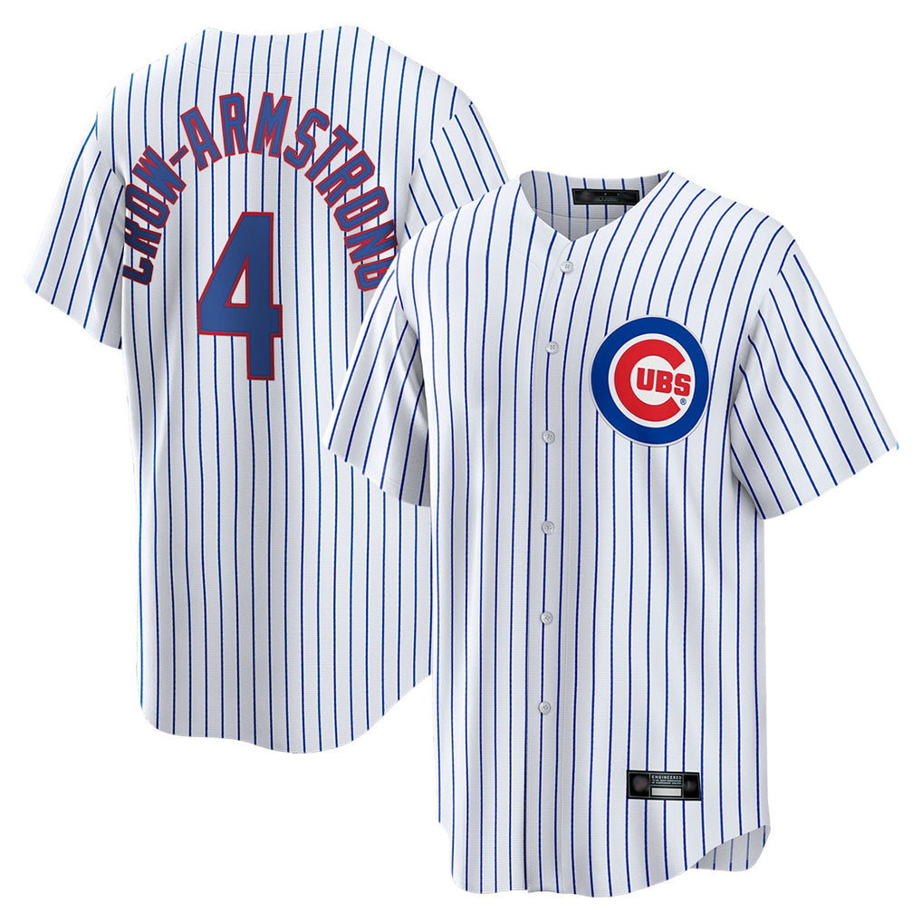 Kdoa C.Cubs #4 Pete Crow-Armstrong Player White Game Home Stitched Jerseys