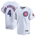 Kdoa C.Cubs #4 Pete Crow-Armstrong Player White Limited Home Game Stitched Jerseys