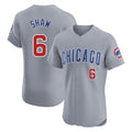 Kdoa C.Cubs #6 Matt Shaw Player Gray Road Limited Elite Home Stitched Jerseys