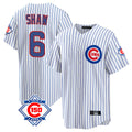 Kdoa C.Cubs #6 Matt Shaw Player White 150th Anniversary Home Game Stitched Jerseys
