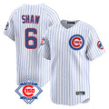 Kdoa C.Cubs #6 Matt Shaw Player White 150th Anniversary Limited Home Game Stitched Jerseys
