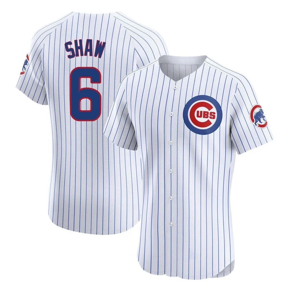 Kdoa C.Cubs #6 Matt Shaw Player White Limited Elite Home Game Stitched Jerseys