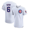 Kdoa C.Cubs #6 Matt Shaw Player White Limited Elite Home Game Stitched Jerseys