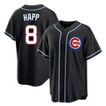 Kdoa C.Cubs #8 Ian Happ Player Black Fashion Out Game Stitched Jerseys