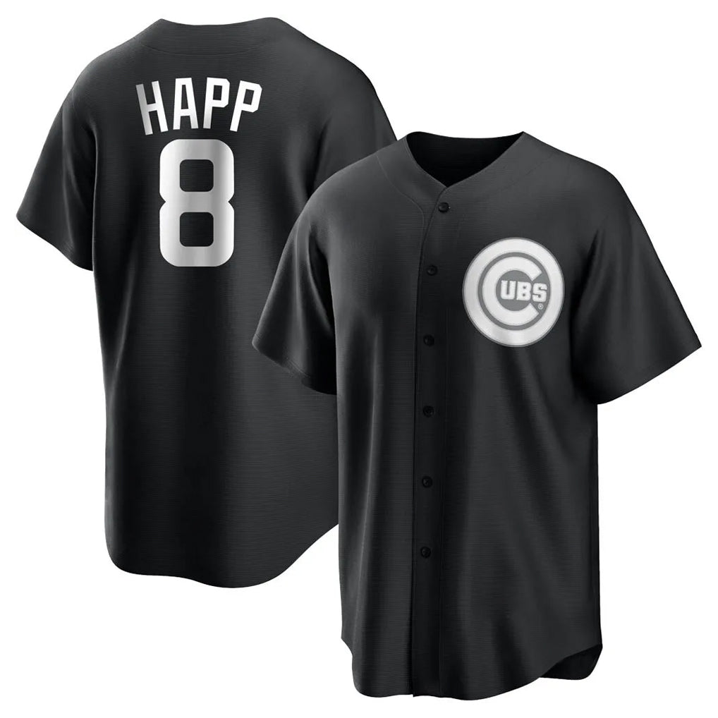 Kdoa C.Cubs #8 Ian Happ Player Black Game Stitched Jerseys