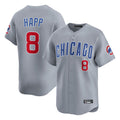 Kdoa C.Cubs #8 Ian Happ Player Gray Road Limited Home Stitched Jerseys