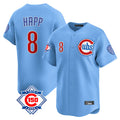 Kdoa C.Cubs #8 Ian Happ Player Light Blue 150th Anniversary Limited Home Stitched Jerseys