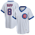 Kdoa C.Cubs #8 Ian Happ Player White T-shirt Cooperstown Collection Limited Stitched Jerseys