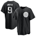 Kdoa C.Cubs #9 Miguel Amaya Player Black Game Stitched Jerseys