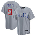 Kdoa C.Cubs #9 Miguel Amaya Player Gray Home Game Stitched Jerseys