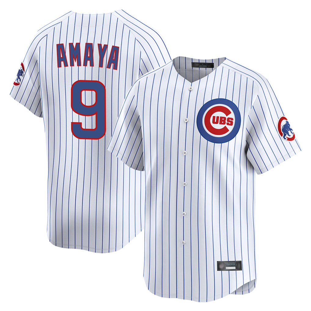Kdoa C.Cubs #9 Miguel Amaya Player White Limited Home Game Stitched Jerseys