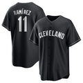 Kdoa C.Guardians #11 Jose Ramirez Player Black Home Game Stitched Jerseys