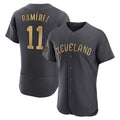 Kdoa C.Guardians #11 Jose Ramirez Player Charcoal All-Star Limited Elite Home Stitched Jerseys