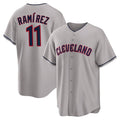 Kdoa C.Guardians #11 Jose Ramirez Player Gray Game Home Stitched Jerseys