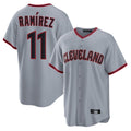 Kdoa C.Guardians #11 Jose Ramirez Player Gray Home Game Stitched Jerseys