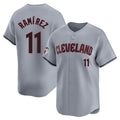 Kdoa C.Guardians #11 Jose Ramirez Player Gray Road Limited Home Stitched Jerseys