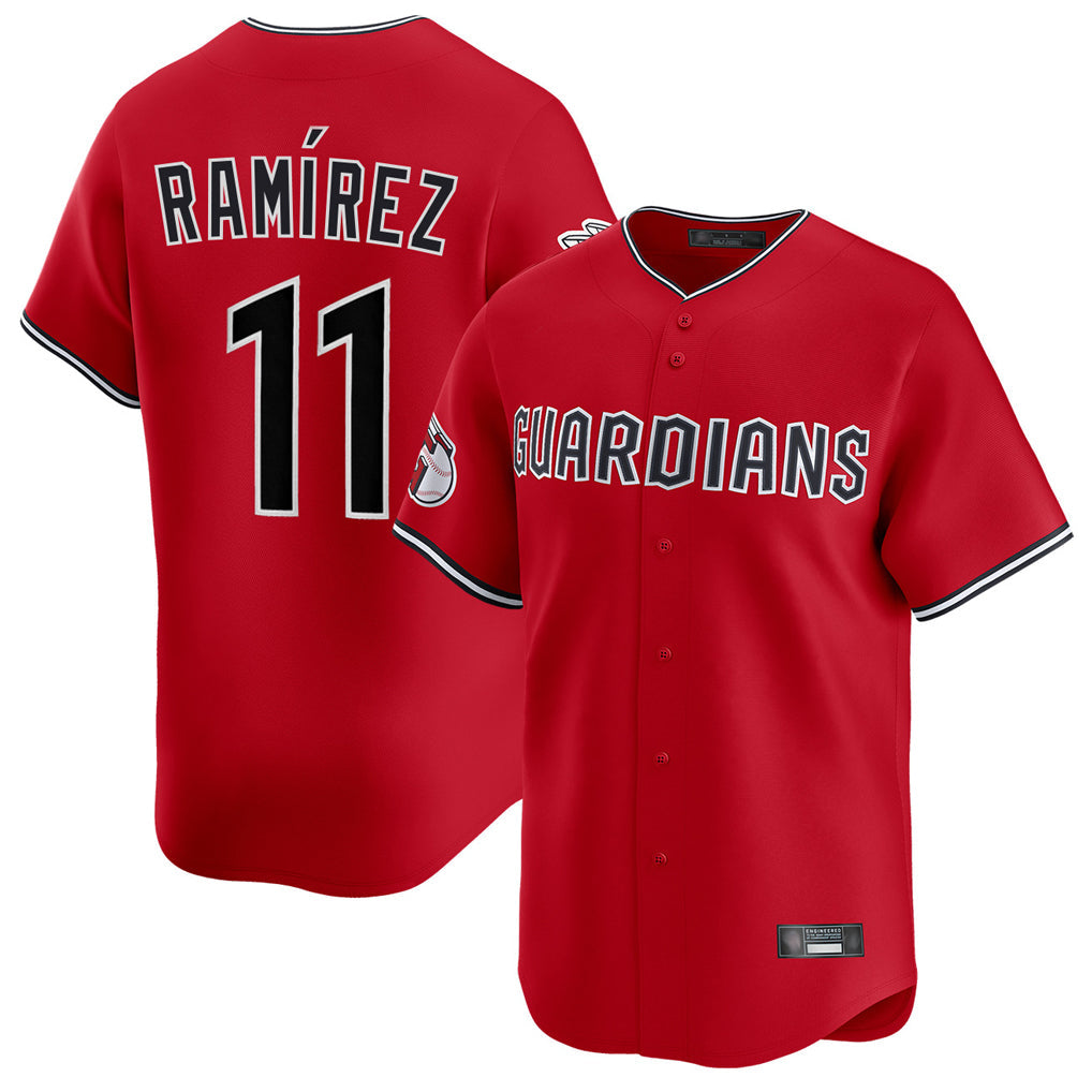Kdoa C.Guardians #11 Jose Ramirez Player Red Limited Home Stitched Jerseys