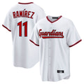 Kdoa C.Guardians #11 Jose Ramirez Player White Game Home Stitched Jerseys