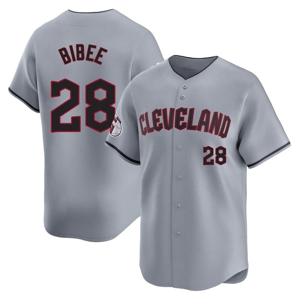 Kdoa C.Guardians #28 Tanner Bibee Player Gray Road Limited Home Stitched Jerseys
