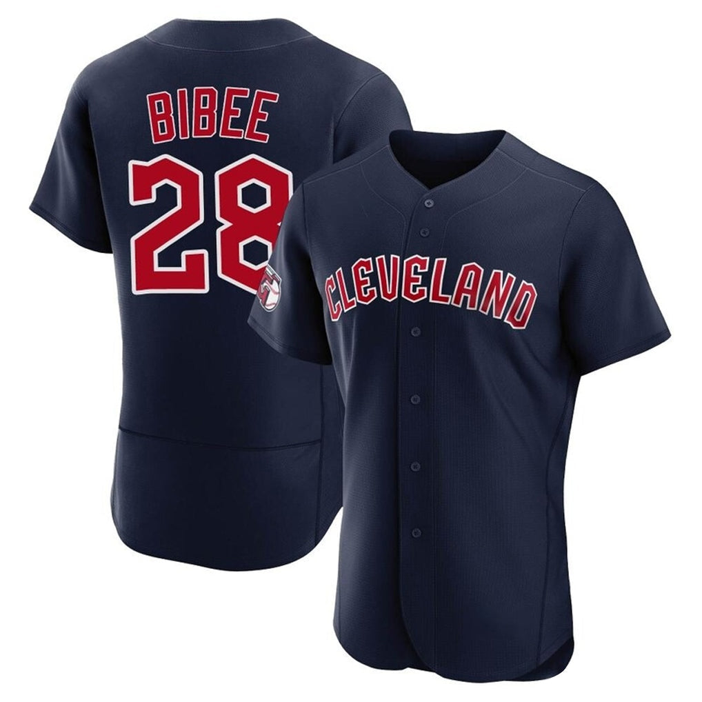 Kdoa C.Guardians #28 Tanner Bibee Player Navy Limited Elite Home Stitched Jerseys
