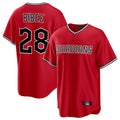 Kdoa C.Guardians #28 Tanner Bibee Player Red Home Game Stitched Jerseys