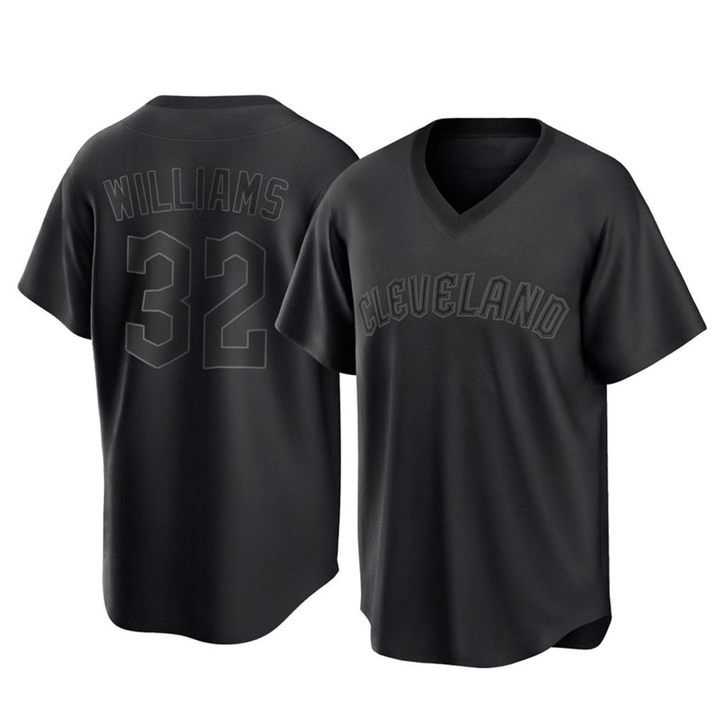 Kdoa C.Guardians #32 Gavin Williams Player Black T-shirt Home Game Stitched Jerseys