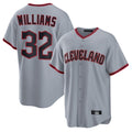 Kdoa C.Guardians #32 Gavin Williams Player Gray Home Game Stitched Jerseys