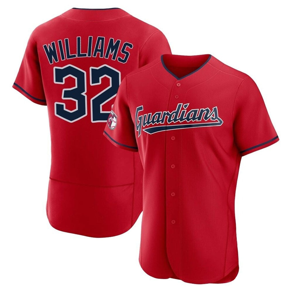 Kdoa C.Guardians #32 Gavin Williams Player Red Limited Elite Home Stitched Jerseys