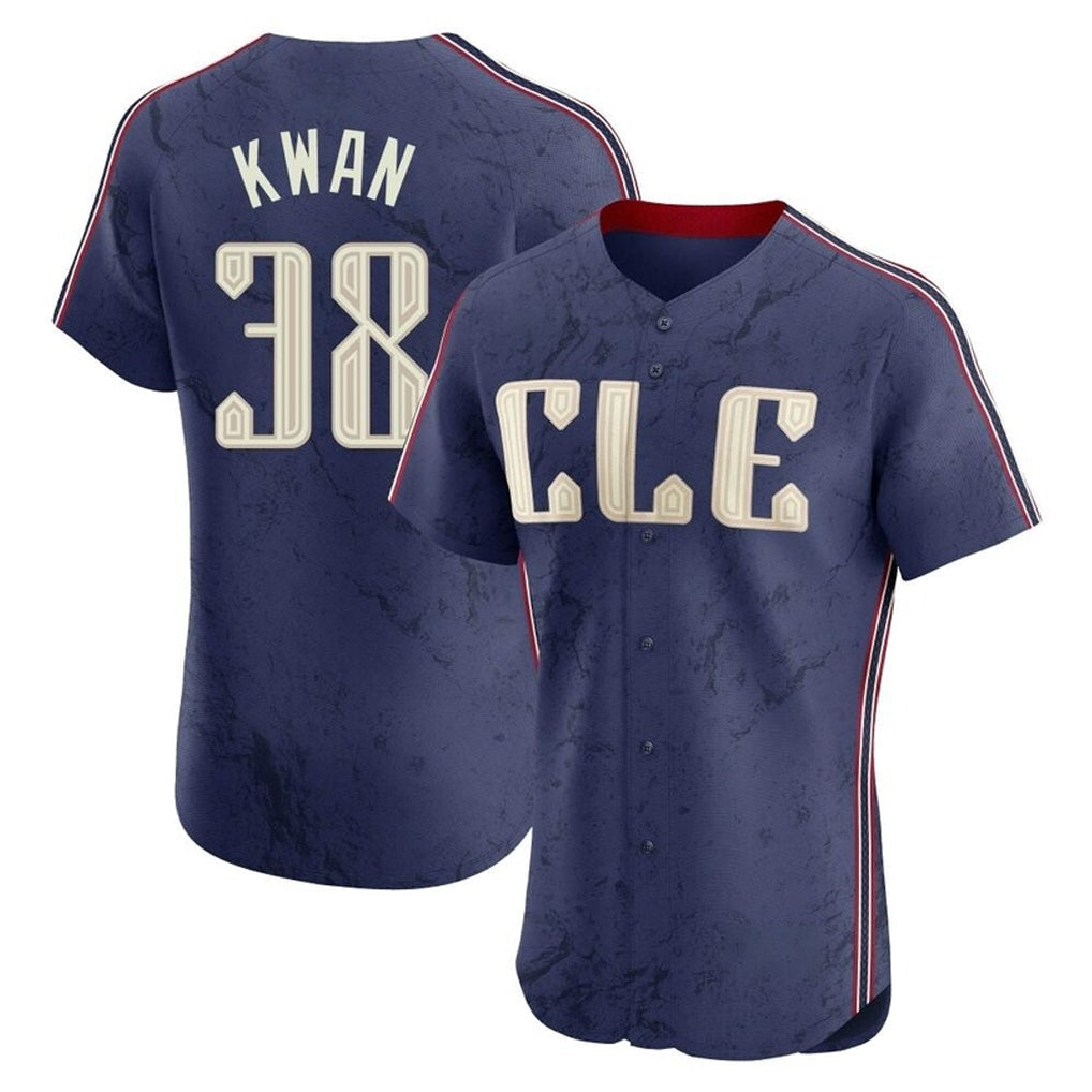 Kdoa C.Guardians #38 Steven Kwan Player Navy City Connect Limited Elite Home Stitched Jerseys