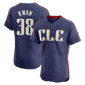 Kdoa C.Guardians #38 Steven Kwan Player Navy City Connect Limited Elite Home Stitched Jerseys