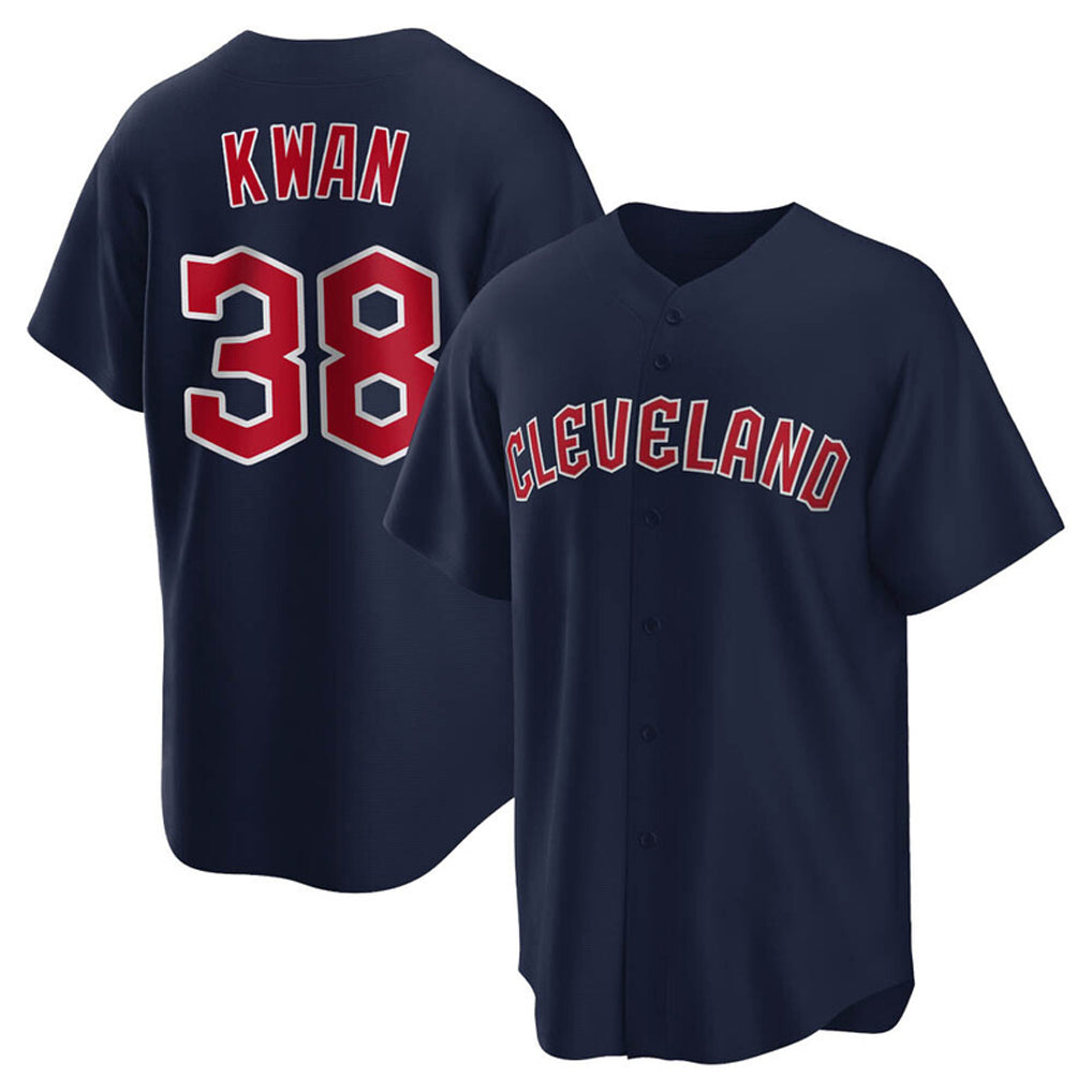 Kdoa C.Guardians #38 Steven Kwan Player Navy Game Home Stitched Jerseys