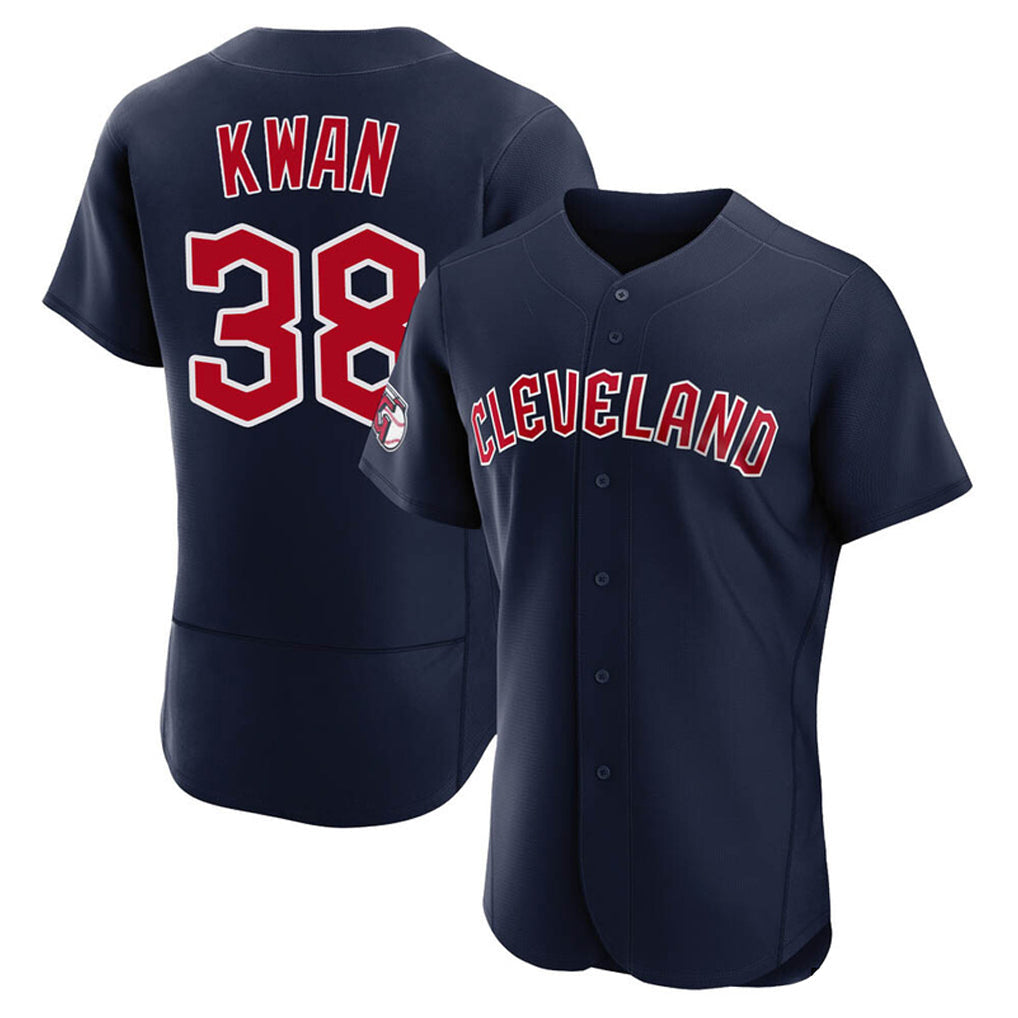 Kdoa C.Guardians #38 Steven Kwan Player Navy Limited Elite Home Stitched Jerseys