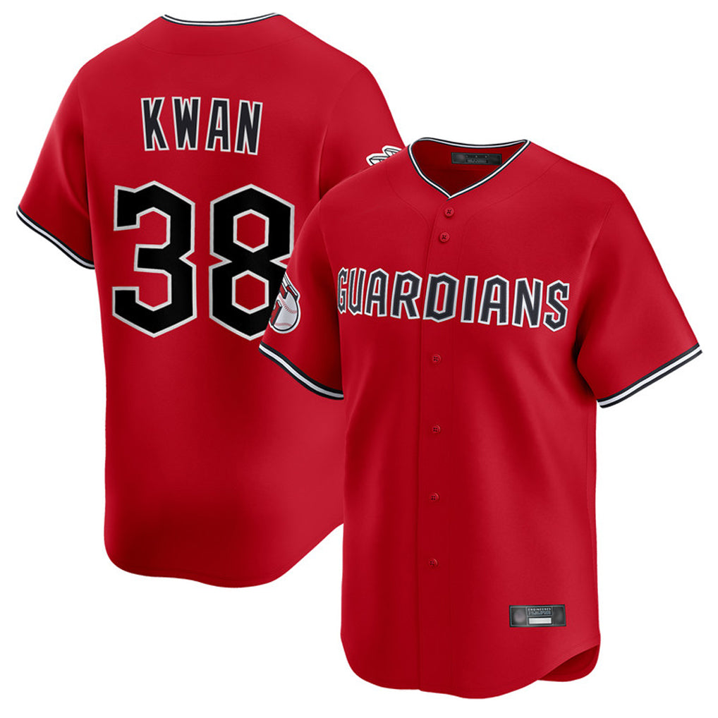 Kdoa C.Guardians #38 Steven Kwan Player Red Limited Home Stitched Jerseys