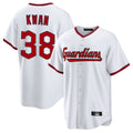 Kdoa C.Guardians #38 Steven Kwan Player White Game Home Stitched Jerseys