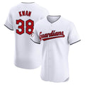 Kdoa C.Guardians #38 Steven Kwan Player White Limited Elite Home Stitched Jerseys
