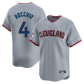 Kdoa C.Guardians #4 Brayan Rocchio Player Gray Road Limited Home Game Stitched Jerseys