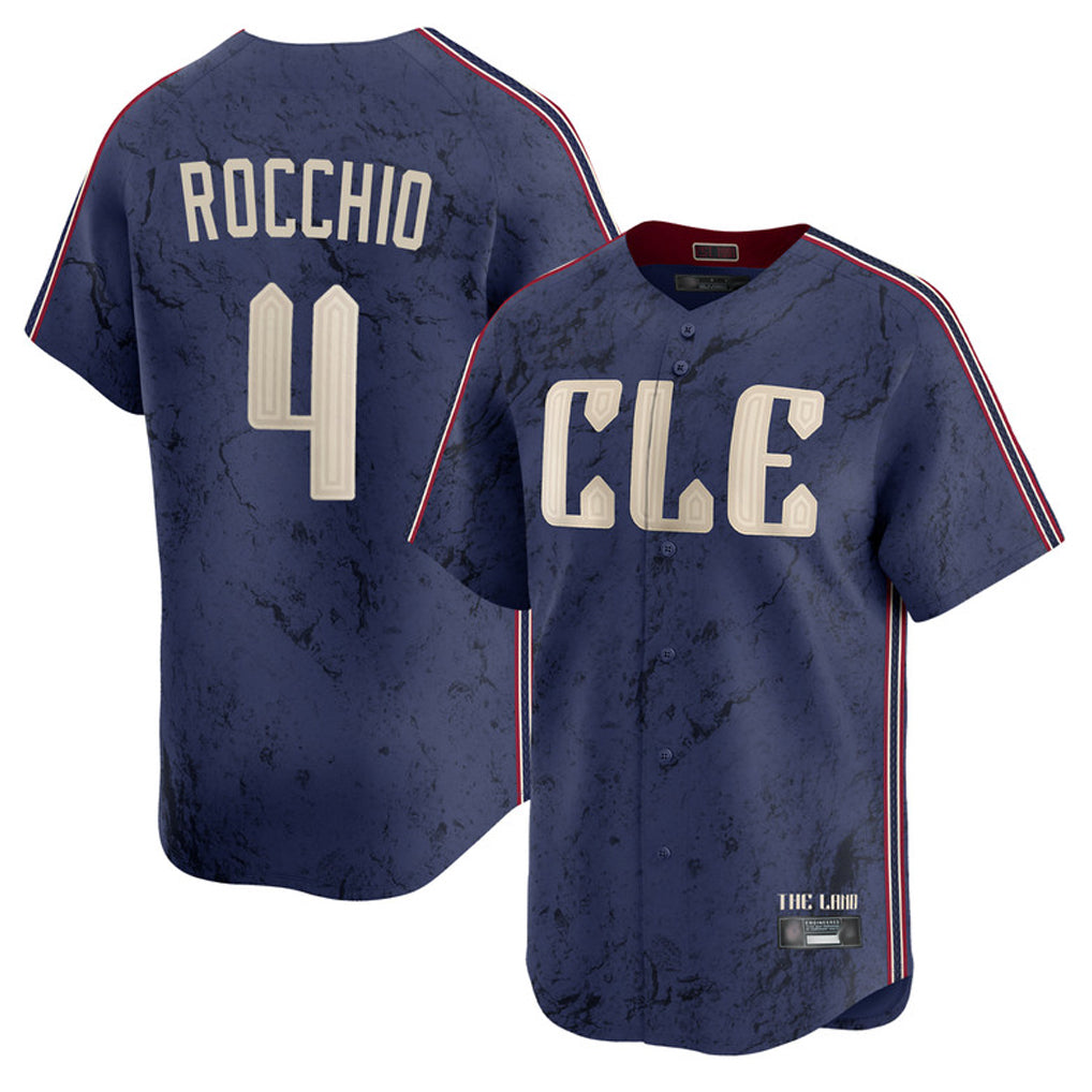 Kdoa C.Guardians #4 Brayan Rocchio Player Navy City Connect Limited Home Stitched Jerseys