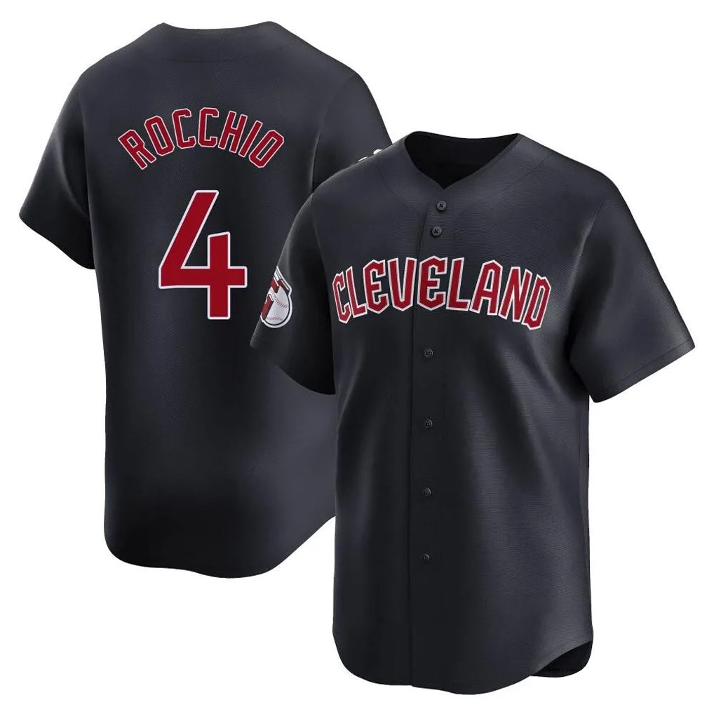 Kdoa C.Guardians #4 Brayan Rocchio Player Navy Limited Home Game Stitched Jerseys