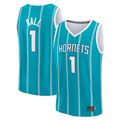 Kdoa C.Hornets #1 LaMelo Ball  Teal Fast Break Replica Player Jerseys - Icon Edition