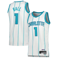 Kdoa C.Hornets #1 LaMelo Ball  White Swingman Jerseys - Association Edition