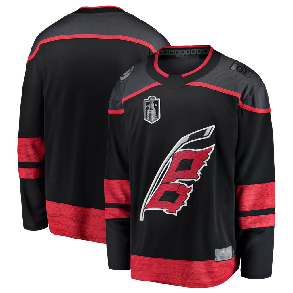 Kdoa C.Hurricanes Black 2026 Stanley Cup Final Home Breakaway Stitched Jerseys