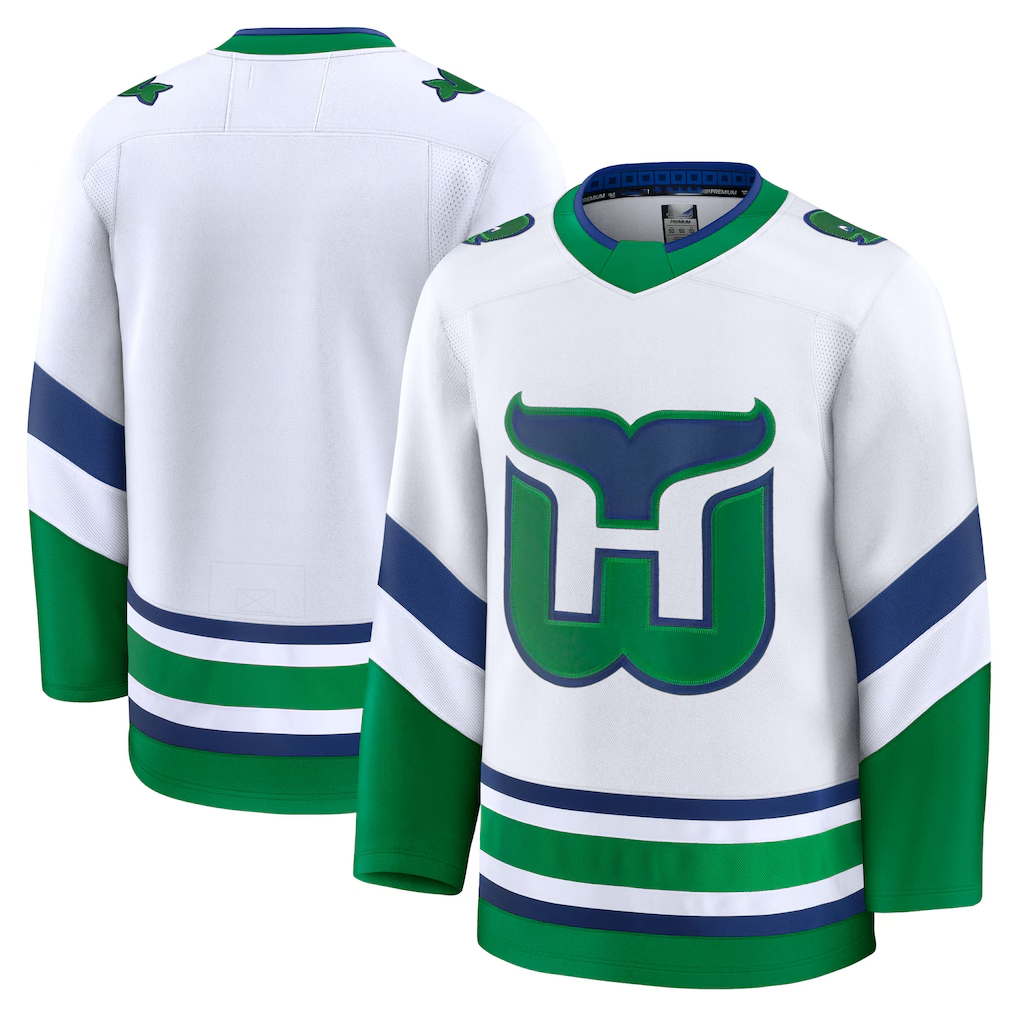 Kdoa C.Hurricanes White Throwback Premium Stitched Jerseys