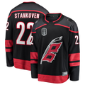 Kdoa C.Hurricanes #22 Logan Stankoven Black 2026 Stanley Cup Final Home Breakaway Stitched Jerseys