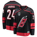 Kdoa C.Hurricanes #24 Seth Jarvis Black 2026 Stanley Cup Final Home Breakaway Stitched Jerseys