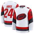 Kdoa C.Hurricanes #24 Seth Jarvis White Away Premium Stitched Jerseys