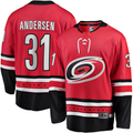 Kdoa C.Hurricanes #31 Frederik Andersen Red Alternate Breakaway Player Stitched Jerseys