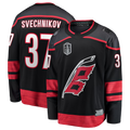 Kdoa C.Hurricanes #37 Andrei Svechnikov Black 2026 Stanley Cup Final Home Breakaway Stitched Jerseys