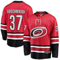 Kdoa C.Hurricanes #37 Andrei Svechnikov Red Alternate Breakaway Player Stitched Jerseys